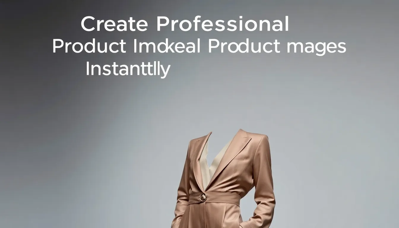 Create Professional Product Images Instantly